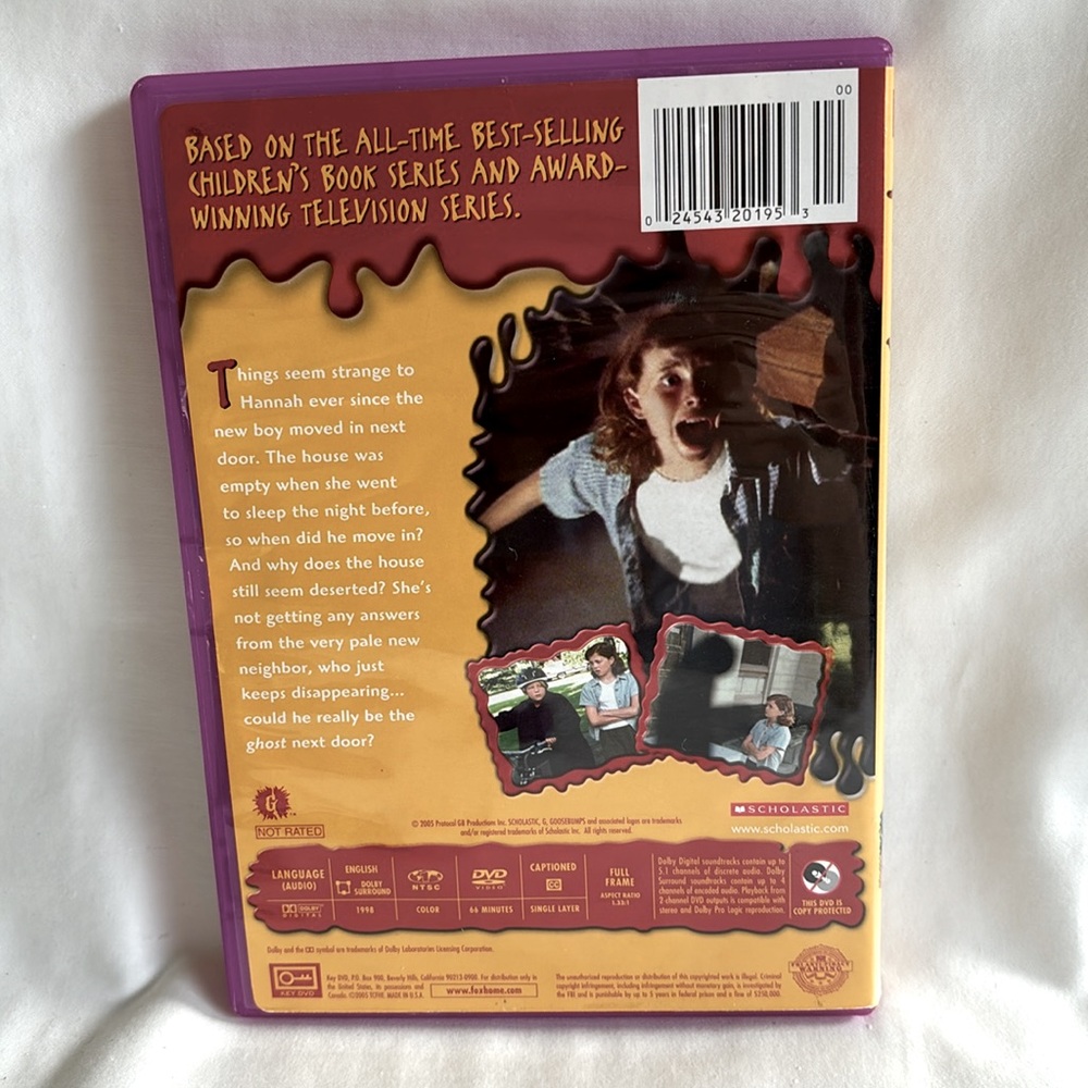 2PackGoosebumps DVDs -The Ghost Next Door & Scary House By R.L. Stine -Tested - Picture 5 of 7